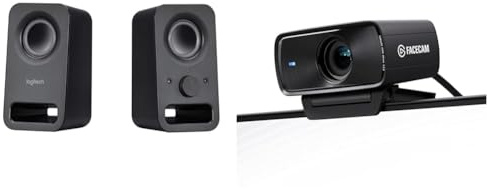Logitech Z150 Enceinte PC, & Elgato Facecam MK.2 – Webcam Haut