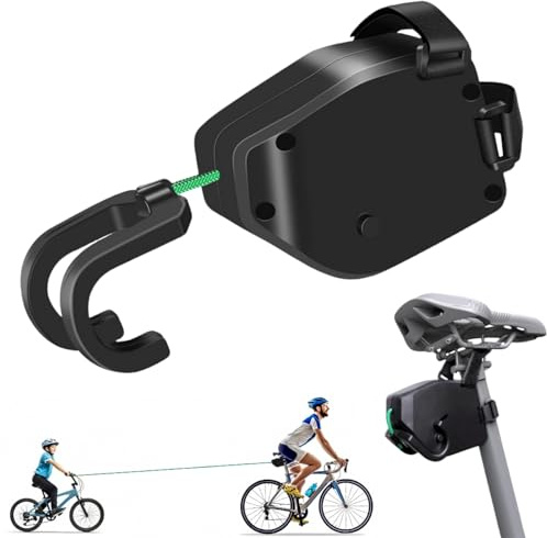 Corde de remorquage de vélo pour enfant - Système de traction de 2,5 m - Capacité de charge : 500 lbs - Ajustement universel - Plaisir sûr en famille