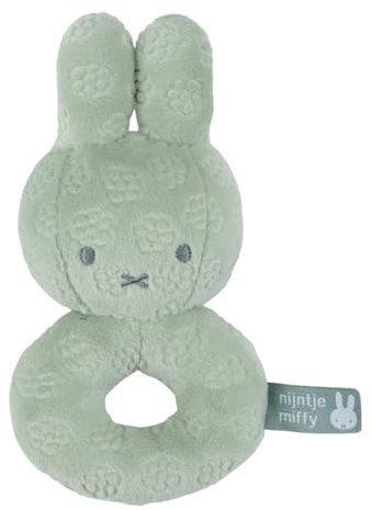 Tiamo Greifling Rassel Hase Miffy grün - Green Flower