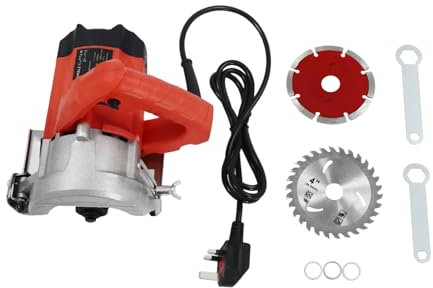 Cutting Machine,1580w Wood Stone Cutter Saw Tile Cutter Portable Craft Cutting Tabletop Cutting Depth 34mm with 2 Blades, Disc Cutter Concrete Suitable for Tiles and Wood