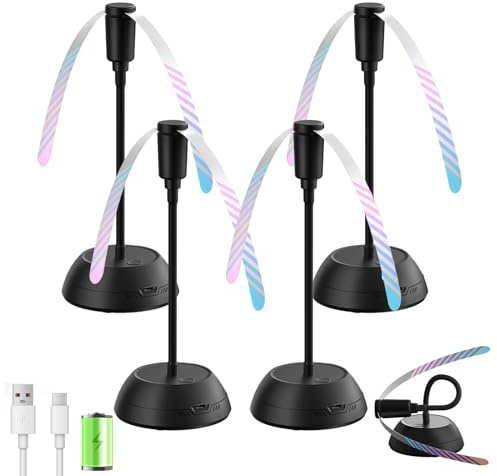 Lidary Ventilateur Anti Mouche de Table, Ventilateur de Table Anti Mouche, Pliable/Suspendu Rechargeable Helice AntiMouche, Contre Les Moustiques San Produit Chimique(4 modèles rechargeables)
