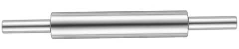 YIBOZI Mattarello in acciaio inox per la cottura di pizze e impasti, con manico ergonomico, utensile da cucina