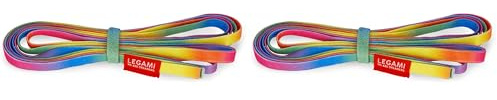 Legami - Juego del Elástico, French Skipping, Goma Elástica para Niños, Juegos de Saltar, Vintage Memories, Idea Regalo, Caja de Almacenamiento Cuerda Incluida, Cuerda para Salto (Paquete de 2)