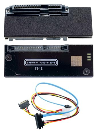 AMISENK Convertidores de interfaces de disco duro de 29 pines a 22 pines SATA a SASs con instalación sin herramientas, amplia compatibilidad, ABS, construye adaptadores SAS a Satas