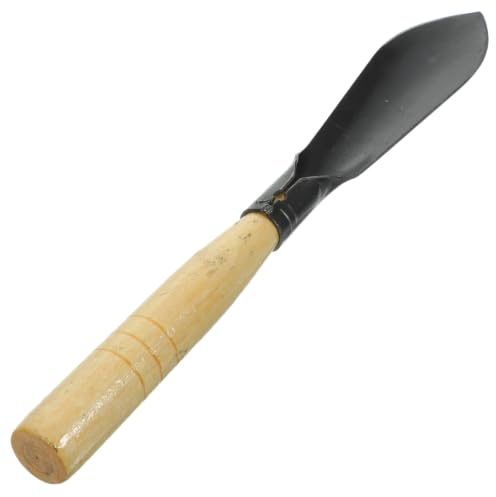 LIFKOME Pala da Giardino Manico Ergonomico in Legno e Ferro, Strumento per Scavare e Allentare Terreno, per Orto e Giardinaggio