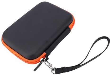 AMONIDA Hårddiskfodral, EVA Vattentät Förvaringsväska, Stötsäker Väska för Kortplatser, Idealisk för Rugged Mini Externa Hårddiskar