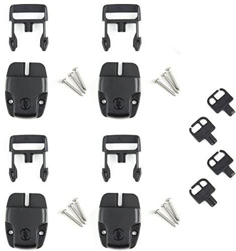 Sure Lock Hot Tub Spa Cover Replacement Latches w/Keys & Screws - Set of 4