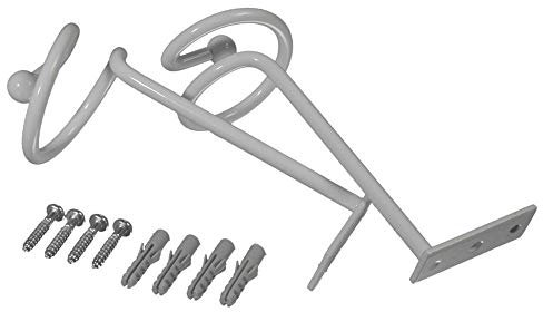 Easy-Shadow - 8 Stück Drapierhaken weiß für Gardinen Gardinenschals - Haken aus Metall zur Dekoration von Schals - weiß