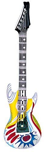PARTY DISCOUNT NEU Gitarre Funky, aufblasbar, 105 cm
