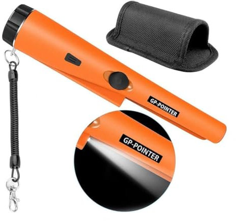 DeeAWai Pinpointer Tragbar Metalldetektor IP66 Wasserdichter Metall PinPointer leichtem Gewicht Hochempfindlicher 360°Scan Goldmünzen-Metallsuchgerät