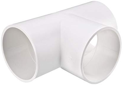sourcing map Tubo PVC Codo PVC de 90 Grados de Deslizamiento de 75mm | Conector PVC en Forma de T Reductor PVC Reductor Manguera
