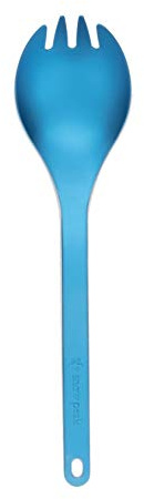 Snow Peak Ultralight Titanium Spork, Blau, Leichter, langlebiger Spork für Zuhause, Rucksackreisen, Camping und Outdoor