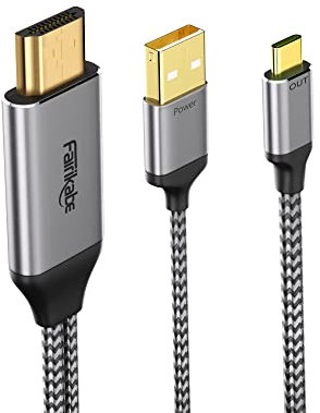 HDMI to USB-C Adapter Cable 4K60Hz 6.6FT - Type C Display Converter Compatible with Xreal Air, Nreal Air, Steam Deck Dock, PS5, Xbox, Portable Monitor