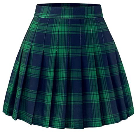 Timormode Pleated Skirt for Women Short High Waist Skirt Tennis School Skirt