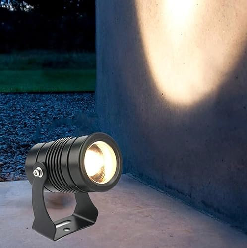 QICBYING Proiettore A Fascio - Proiettore per Esterni, Proiettore A Fascio LED per Esterni, Proiettore A Parete per Esterni, Proiettore A Fascio Stretto con Illuminazione Remota(Green,12v(3w))