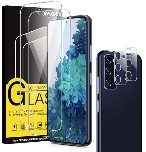 Coiwxmoi 4 Stück Schutzfolie für Samsung Galaxy S20 FE 4G/5G 6,5 Panzer Schutz Glas, 2 Schutzglas + 2 Kameraschutz, HD Klar Glas Displayschutz, 9H Härte Schutzfolie, Ultrabeständig Displayschutzfolie