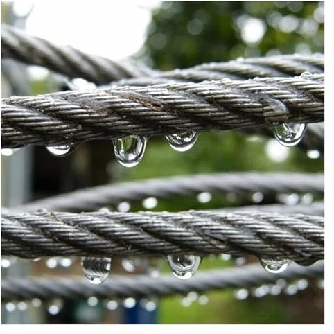 EPYBJYWQ Edelstahlseil 5mm Gartendraht for Hinterhof, Zip Line Drahtseil Kabel for Hebebühne, die Schleifscheibe anhebt, 6400 Lbs Bruchfestigkeit(45M/147.6ft)