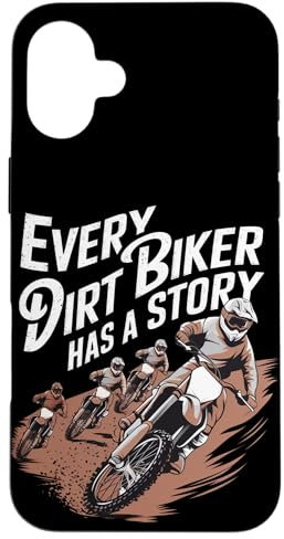 Chaque motocycliste a une histoire de moto tout-terrain Coque pour iPhone 16 Plus