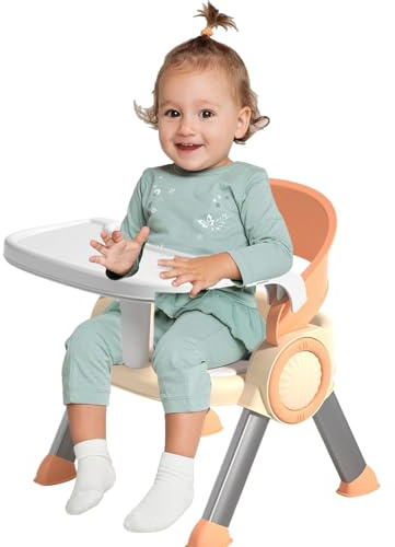 Hugsweet Sedia da nutrizione per bambini, sedia per bambini per mangiare, Sedile per l'alimentazione del bambino, Sgabelli per piccoli sgabelli per la casa, sgabelli da gioco leggeri multifunzionali