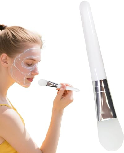 Aplicador de loción para rostro, cepillo de barro facial, herramienta ergonómica de aplicación de silicona para limpiar película de barro, cosmética, bálsamo, crema limpiadora, gel de loción