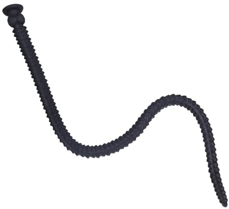 AMAZBEE AnalPlugs Extra Longs avec Ventouses Bouchons de Cul en Silicone pour Dilatation Anale et Vaginale Godes Anaux Filetés pour Stimulation de la Prostate et du Point G (S)