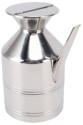 Oreilet Botella de Dispensador de Aceite de Acero Inoxidable, Aceite de Oliva, Puede Brotar con Boquilla con Boquilla, Recipiente de Aceite Vinagre Botella Gadget para Soja (Sin Manejar 800 ml)