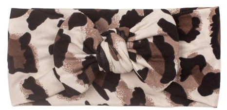 Baby hårband - pannband | brett leopard barn pannband, småbarn flicka hårband, stretchiga rosetter huvudsjal för daglig fotografering, barn hårtillbehör för 0-2 år