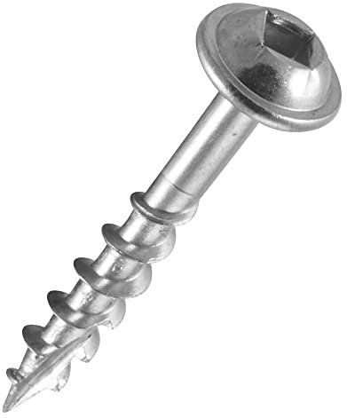Trend Pocket Hole Screws for Softwoods, 30mm Long, Pack of 500, Coarse Self-Cutting Threaded Square Drive Screws, PH/7X30/500C, Silver