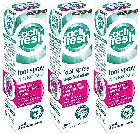 Triple Pack- PediTech Actifresh foot and shoe treatment