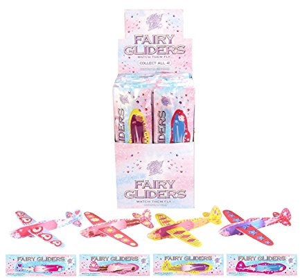 24 x fairy Gliders - perfect for party bags, game prizes and stocking fillers - [Toy] Kids Party Bag Fillers, Toy Fairy Gliders, Kids Prizes for Party Bags & Party Favours