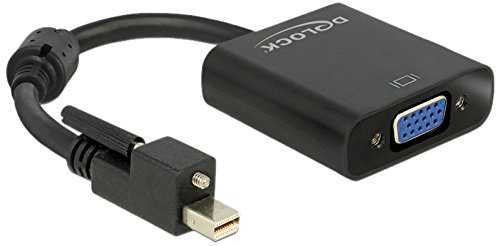 Delock 62641 - Adaptador Mini Displayport 1.2 macho con tornillo a VGA hembra, color negro