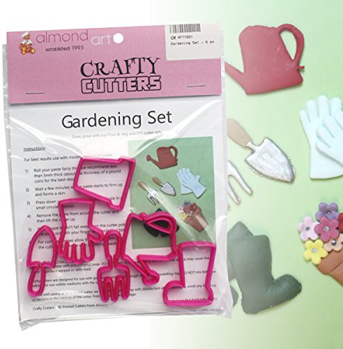 Gardening Cutter Set - 6pc - Cake Decoration & Cupcake Topper Cutters