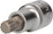 BRILLIANT TOOLS BT022934 Douille denture multiple 1/2, longueur 55 mm, M10 [Powered by KS TOOLS]