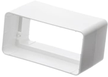 110x55mm Raccord/Connecteur pour Tuyau Rectangulaire - PVC