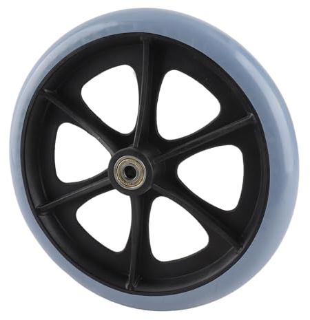 Fafeicy 8 pulgadas Ruedas delanteras para silla de ruedas, TPR accesorio de silla de ruedas, 120kg Carga máxima, Dirección de Rueda única, para discapacitados