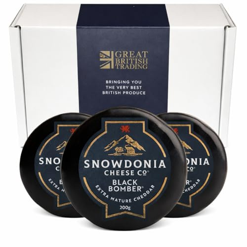 Snowdonia Black Bomber Mature Cheddar Trio, 3 x 200g from GREAT BRITISH TRADING LIMITED