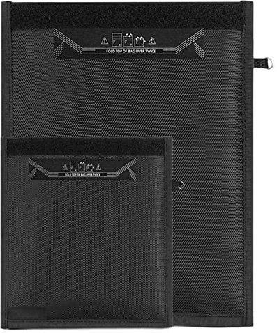 ASXZ Notebook-Signalblocker, Faraday-Tasche, Signalblockiertasche, Abschirmbeutel, Brieftaschenetui für Ausweis/Autoschlüssel,Schwarz,25 * 28cm