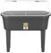 FLORUS Grow Table Set - Planteur pour Extérieur & Récolte - Serre Incluse - Plastique 100% recyclé - 26.4 x 37.0 x 78.0 - Gris/Anthracite