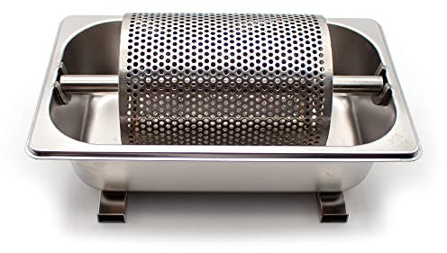 Jieotwice 1.7L Rodillo de Mantequilla de Acero Inoxidable para Soporte de Rodillo de Rueda de Mantequilla Herramientas de Bandeja para Hornear de Cocina