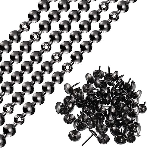 QUARKZMAN 5pz Tappezzeria Chiodi Strisce, 1Metro Lucido Decorativo Chiodo Rifiniture per Divano Testata Sedia Mobili con Tappezzeria Chiodi (11mm Grigio)