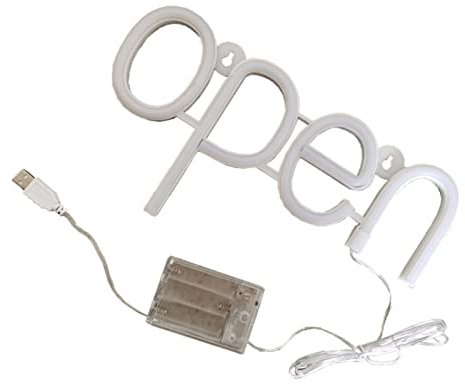 Enseigne lumineuse LED néon mini OPEN suspendue Boîte lumineuse OPEN