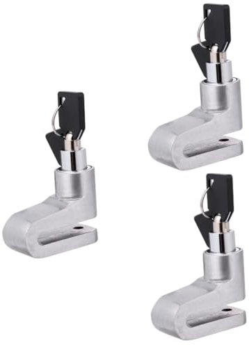 Supvox 3 Stücke Roller Schloss Disc Bremse Schloss-diebstahl Sleek Silber Schloss Für Fahrrad