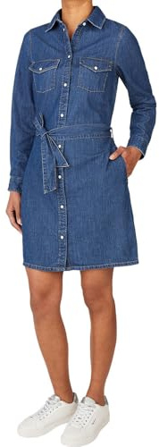 Pepe Jeans Abito da Donna in Denim Regolare, Blu (Denim-HX6), S, Blu (Denim-hx6), S
