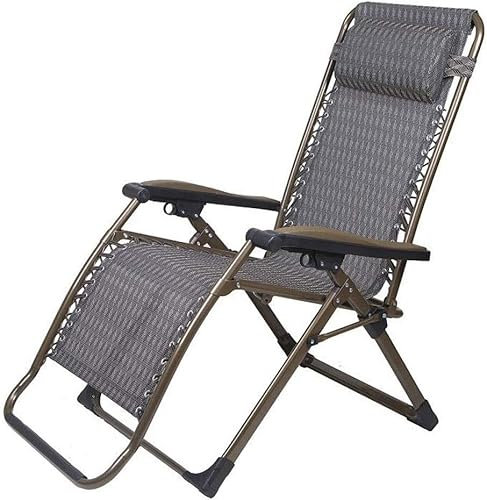 CCVAYE Gartenklappstühle Schwerelosigkeitsstuhl, Loungesessel Klappbarer Mittagspausenstuhl Sommerkühler Stuhl Freizeit Strandstuhl Alter Mann Haushaltshafen
