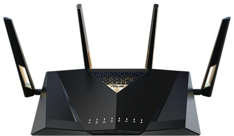 Asus RT-BE88U RT-BE88U Router di prestazioni estensibile a doppia banda WiFi 7 AiMesh 4K-QAM, MLO, Dual Port 10G, SFP+, quattro porte 2.5G, quattro porte 1G, capacità WAN/LAN 34G