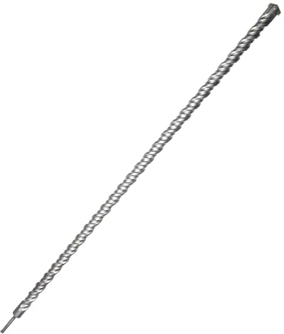 CAVATINY 32 x 1000 mm SDS Plus Drill Bit Set - SDS Hammer Drill Bit for Concrete, Brick, Cement, Stone with 4 Blades - SDS Plus Shank Suitable for Hammer Drills