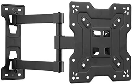 Staffa di montaggio a parete per TV a schermo piatto curvo da 17 pollici da 55, braccio orientabile e inclinabile, max VESA 400 x 400 mm, supporta fino a 45,4 kg