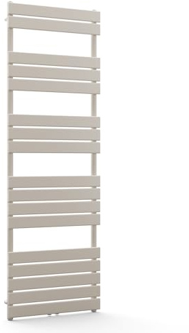 blumfeldt Badheizkörper - 890 W Wandmontierter Handtuchheizkörper Mit Mittigen Anschluss, Modernes Stahl-Design, Handtuchhalter Für Badezimmer & Wohnräume, 60x180 cm, Sand