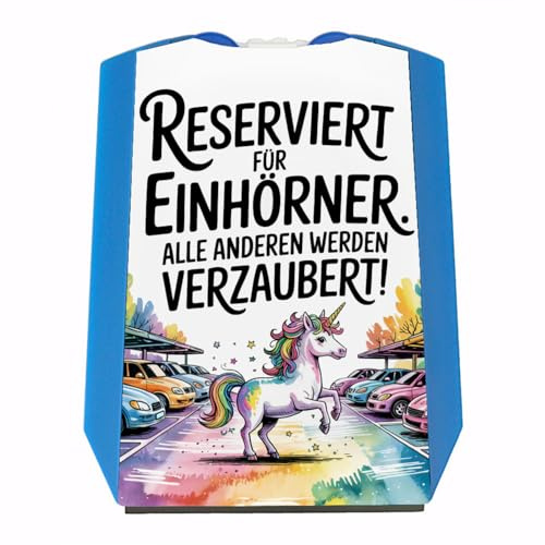 speecheese Parkplatz Reserviert für Einhörner Parkscheibe Majestätisches Einhorn Einhorngeschenk für lustige Autofahrer