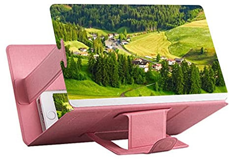 8-Zoll-Mobiltelefon, Faltbarer Bildschirm, Stereo-Vergrößerung, Desktop-Ständer, geeignet für Erwachsene und ältere Menschen